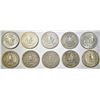 Image 2 : 10 EARLY DATE WASHINGTON QUARTERS