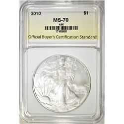 2010 AMERICAN SILVER EAGLE PERFECT GEM