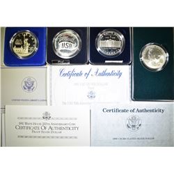 MODERN PROOF COMMEM SILVER DOLLARS