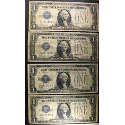 4 - 1928 SILVER CERT  FUNNY BACK  NOTES