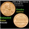 Image 1 : 1961-d Mint Error Micro Doubled Date . Lincoln Cent 1c Grades Choice Unc BN
