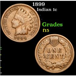1899 . . Indian Cent 1c Grades f+
