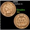 Image 1 : 1899 . . Indian Cent 1c Grades f+