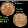 Image 1 : 1917-p . . Lincoln Cent 1c Grades Select Unc BN