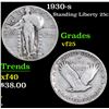 Image 1 : 1930-s . . Standing Liberty Quarter 25c Grades vf+