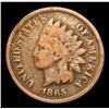 Image 2 : 1865 . . Indian Cent 1c Grades f, fine