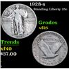 Image 1 : 1928-s . . Standing Liberty Quarter 25c Grades vf+