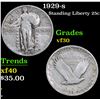 Image 1 : 1929-s . . Standing Liberty Quarter 25c Grades vf++