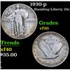 Image 1 : 1930-p . . Standing Liberty Quarter 25c Grades vf++