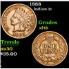 Image 1 : 1888 . . Indian Cent 1c Grades xf+