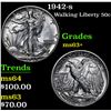 Image 1 : 1942-s . . Walking Liberty Half Dollar 50c Grades Select Unc