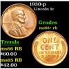 Image 1 : 1930-p . . Lincoln Cent 1c Grades Gem+ Unc RB