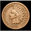 Image 2 : 1874 Semi Key Date . Indian Cent 1c Grades f+