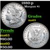 Image 1 : 1880-p . . Morgan Dollar $1 Grades Select Unc