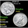 Image 1 : 1926-d . . Peace Dollar $1 Grades Select Unc
