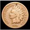 Image 2 : 1873 Open 3 . . Indian Cent 1c Grades f+