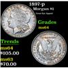 Image 1 : 1897-p Great Eye Appeal . Morgan Dollar $1 Grades Choice Unc