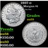 Image 1 : 1897-o Key Date . Morgan Dollar $1 Grades Choice AU