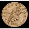 Image 2 : 1863 Gustavus Lindenmueller Large Size . Civil War Token 1c Grades vf++