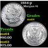 Image 1 : 1884-p . . Morgan Dollar $1 Grades Choice Unc