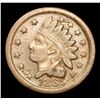 Image 2 : 1863 Indian Not One Cent Rev . Civil War Token 1c Grades xf+