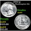 Image 1 : 1932-p . . Washington Quarter 25c Grades GEM Unc