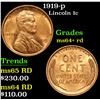 Image 1 : 1919-p . . Lincoln Cent 1c Grades Choice Unc RD