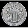 Image 2 : 1867 Rays . . Shield Nickel 5c Grades vf+
