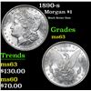 Image 1 : 1890-s Much Better Date  . Morgan Dollar $1 Grades Select Unc