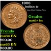 Image 1 : 1906 . . Indian Cent 1c Grades Choice+ Unc RB