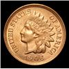 Image 2 : ***Auction Highlight*** 1906 Great Red Color . Indian Cent 1c Graded GEM Unc RD By USCG (fc)