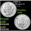 Image 1 : 1897-o Key Date . Morgan Dollar $1 Grades Choice AU