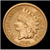 Image 2 : 1861 Key Date . Indian Cent 1c Grades Choice AU