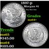 Image 1 : 1897-p Very Near Gem . Morgan Dollar $1 Grades Choice+ Unc