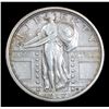 Image 2 : 1917-p TY1 Nice Color Full Head Standing Liberty Quarter 25c Grades Select AU