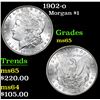 Image 1 : 1902-o . . Morgan Dollar $1 Grades GEM Unc