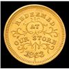Image 2 : 1863 Robinson & Ballou On Brass . Civil War Token 1c Grades Select Unc