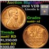 Image 1 : 1909 VDB . . Lincoln Cent 1c Grades GEM+ Unc RD