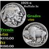 Image 1 : 1921-s . . Buffalo Nickel 5c Grades vf, very fine