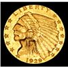 Image 2 : 1929-p . . Gold Indian Quarter Eagle $2 1/2 Grades Select Unc