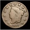 Image 2 : ***Auction Highlight*** 1823 . . Coronet Head Large Cent 1c Graded vg+ By USCG (fc)