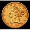 Image 2 : ***Auction Highlight*** 1879-p . . Gold Liberty Half Eagle $5 Graded Select Unc By USCG (fc)