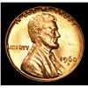 Image 2 : 1960-d Small Date Mint Error Filled 'BER' Lincoln Cent 1c Grades Choice+ Unc RD