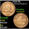 Image 1 : 1858 SL . . Flying Eagle Cent 1c Grades vf details