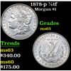 Image 1 : 1878-p 7/8tf . . Morgan Dollar $1 Grades Select Unc