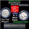 Image 1 : Full roll of Buffalo Nickels, 1920 on one end & a 'd' Mint reverse on other end (fc)