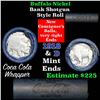 Image 1 : Full roll of Buffalo Nickels, 1918 on one end & a 'd' Mint reverse on other end (fc)