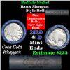 Image 1 : Full roll of Buffalo Nickels, 1919 on one end & a 'd' Mint reverse on other end (fc)