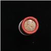 Image 3 : Mixed small cents 1c orig shotgun roll, 1919-d one end, 1898 Indian cent other end
