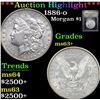 Image 1 : ***Auction Highlight*** 1886-o Morgan Dollar $1 Graded Select+ Unc by USCG (fc)
